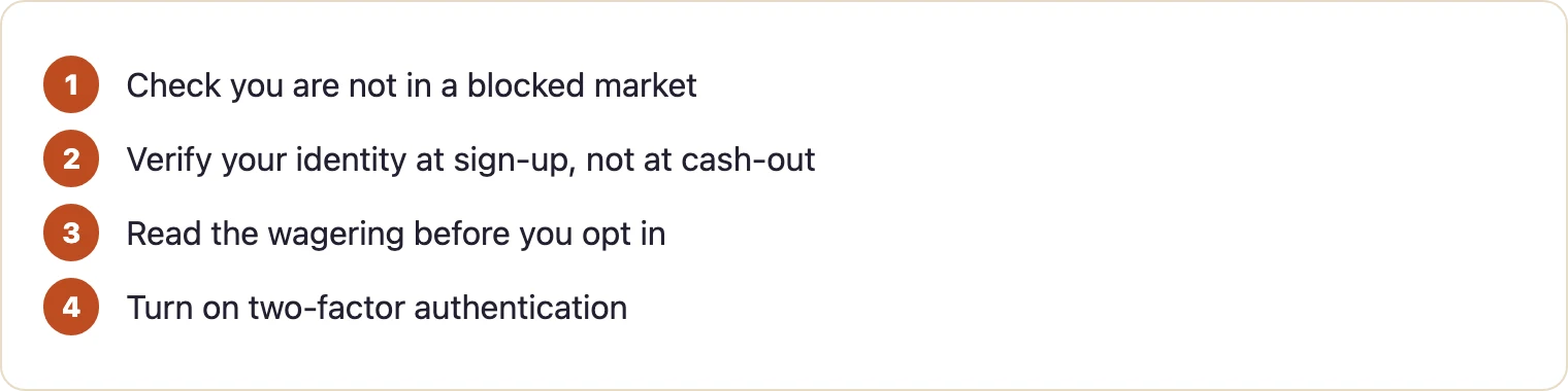 Four steps to take before depositing at OzzyBet